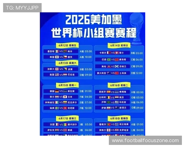 世界杯最新赛程曝光，中国球迷关注焦点对决引热议
